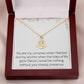 Anchor Necklace With Meaningful Message Jewelry For Wife Husband Valentines Day Birthday Anniversary Christmas Motivational Inspirational