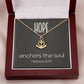 Hebrews 6 19 Necklace Hope Necklace Anchors the Soul Necklace Baptism Gifts for Her Anchor Pendant Inspirational Necklace Motivational Christian Gifts