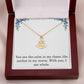 Anchor Necklace Gift With Love Message Card Sentimental Anchor Pendant Gift The Storm Necklace Motivational Inspirational