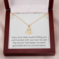 Heartfelt Anchor Necklace With Loving Message Meaningful Necklace Gift For Husband Wife or Friend Motivational Inspirational