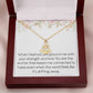 Anchor Necklace Grounded Strength Strong Necklace For Anchor In Your Life Gift For Partner Friend Family Birthday Christmas Motivational Inspirational