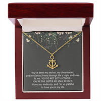 Load image into Gallery viewer, Cousin Necklace Sister Cousin Gifts for Women Cousin Jewelry for Women Anchor Pendant Soul
