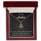 To My Anchor Necklace With Loving Message Gift For Wife Husband or Loved One Motivational Inspirational
