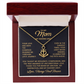 Mom Anchor Necklace – Mother's Day Gift from Daughter, Thank You Necklace for Mom, Single Mom Gift