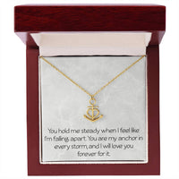 Load image into Gallery viewer, Anniversary Anchor Necklace With Emotional Message Card Gift For Partner Spouse Wife Husband Girlfriend Boyfriend Best Friend Motivational Inspirational

