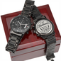 Engraved Watch for Husband, Anniversary Gift for Husband from Wife, To My Husband Watch, Romantic Gift for Him, Black Chronograph Watch