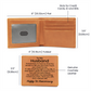 1st Anniversary Wallet for Husband – To My Husband Engraved Genuine Leather Bifold Wallet from Wife - 1 Year Anniversary