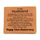 42nd Anniversary Wallet for Husband – To My Husband Engraved Genuine Leather Bifold Wallet from Wife - 42 Years Anniversary