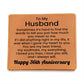 36th Anniversary Wallet for Husband – To My Husband Engraved Genuine Leather Bifold Wallet from Wife - 36 Years Anniversary