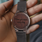 Engraved Wood Watch for Husband  Boyfriend Him, Anniversary Watch for Men