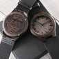 To My Boyfriend Watch - Boyfriend Birthday Gifts for Him - Engraved Wood Watch