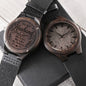 To My Husband Watch - Husband Birthday Gifts from Wife - Engraved Wood Watch