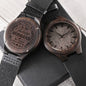 To My Future Husband Watch - Future Husband Gifts for Birthday Christmas - Engraved Wood Watch