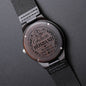 To My Future Husband Watch - Future Husband Gifts for Birthday Christmas - Engraved Wood Watch