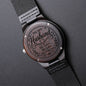 To My Husband Watch - Husband Birthday Gifts from Wife - Engraved Wood Watch
