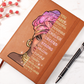 God Says I Am Journal - Notebook for African American - Black Women Leather Journal