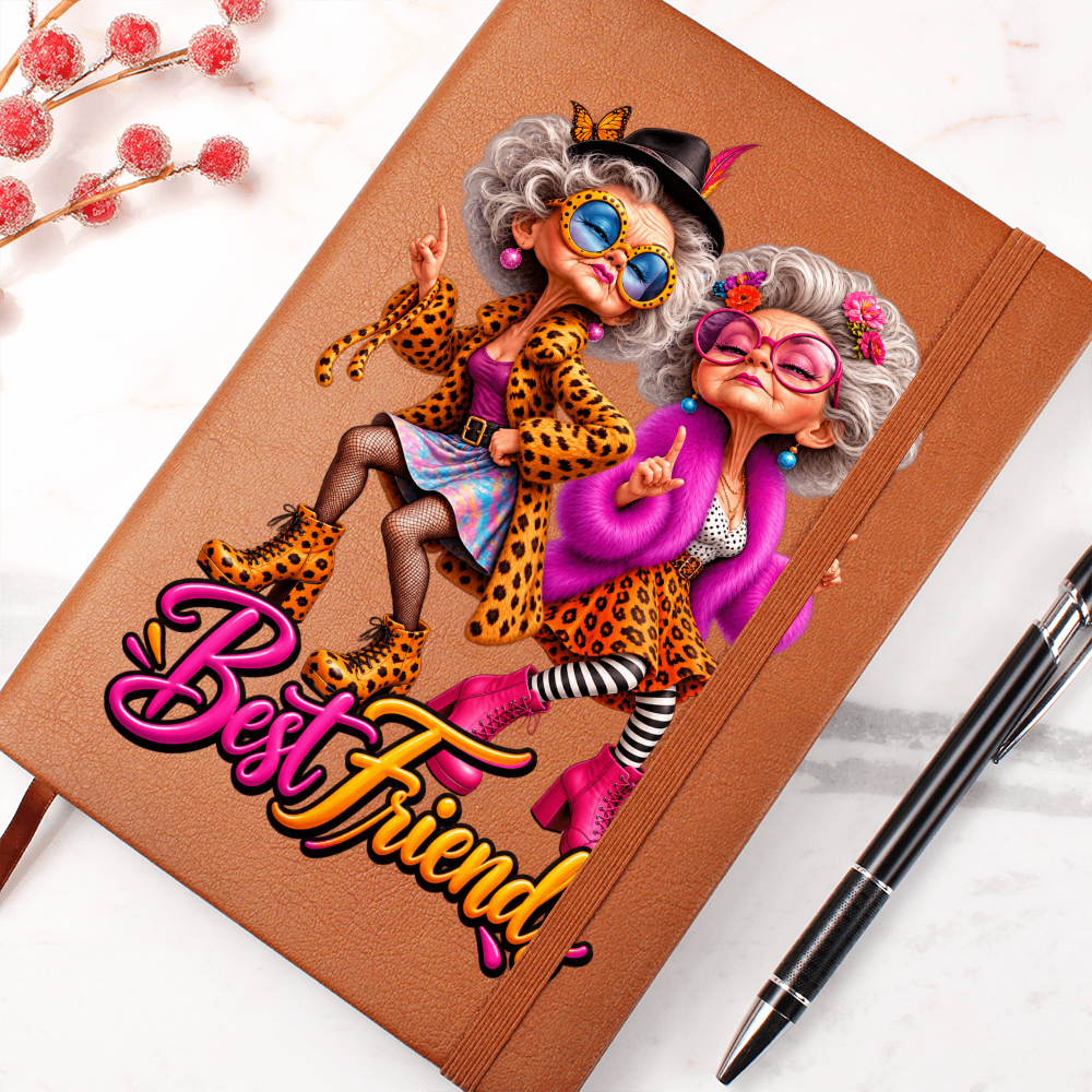 Best Friend Journal for Women - Funny Bestie Gifts for Her - Cute Friendship Notebook with Lined Pages