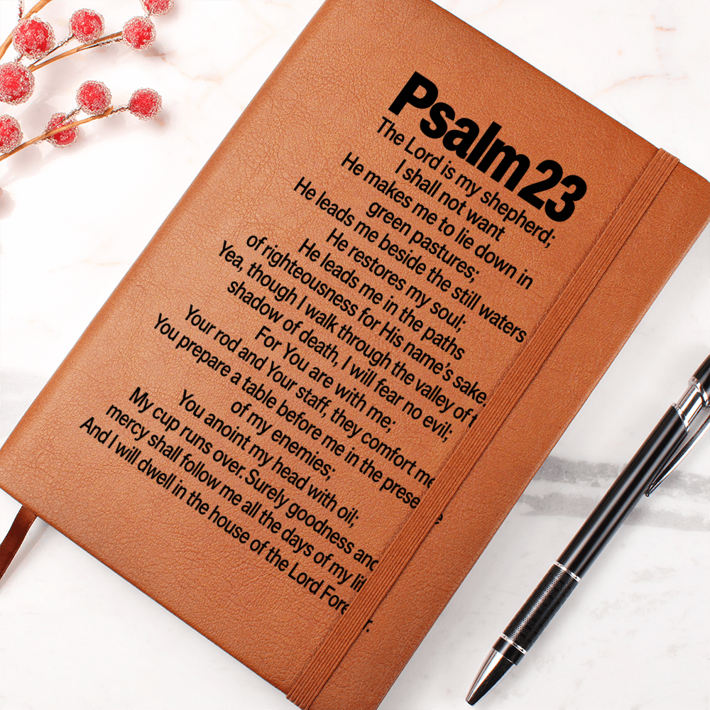 Psalm 23 Scripture Journal - The Lord Is My Shepherd Bible Verse Notebook - Christian Faith Gift
