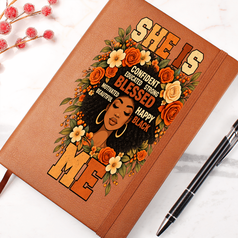 Black Women Affirmation Journal - She Is Blessed Notebook - African American Women Empowerment Gifts
