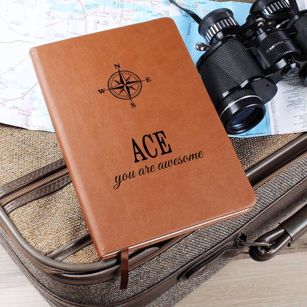 Ace Notebook - Personalized Leather Journal for Him