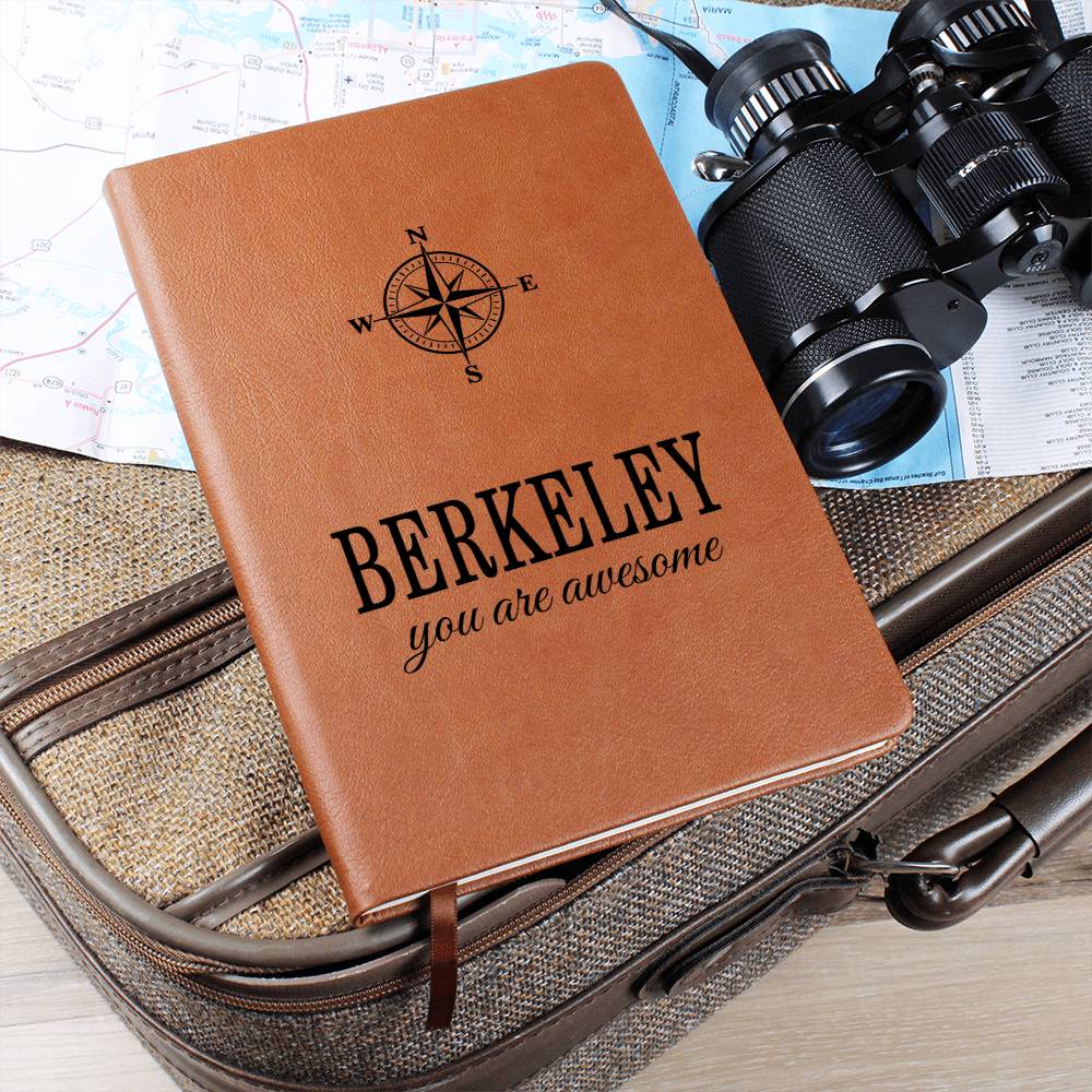 Berkeley Journal - Personalized Gifts for Men - Custom Name Leather Notebooks for Him