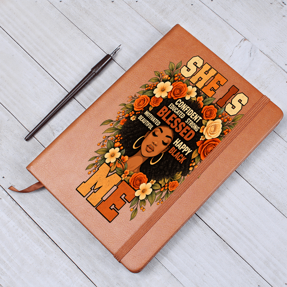 Black Women Affirmation Journal - She Is Blessed Notebook - African American Women Empowerment Gifts