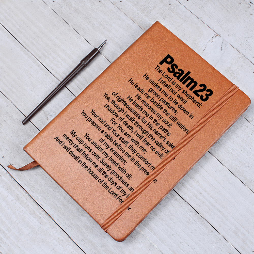 Psalm 23 Scripture Journal - The Lord Is My Shepherd Bible Verse Notebook - Christian Faith Gift