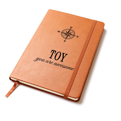 Toy Notebook - Personalized Leather Journal for Him