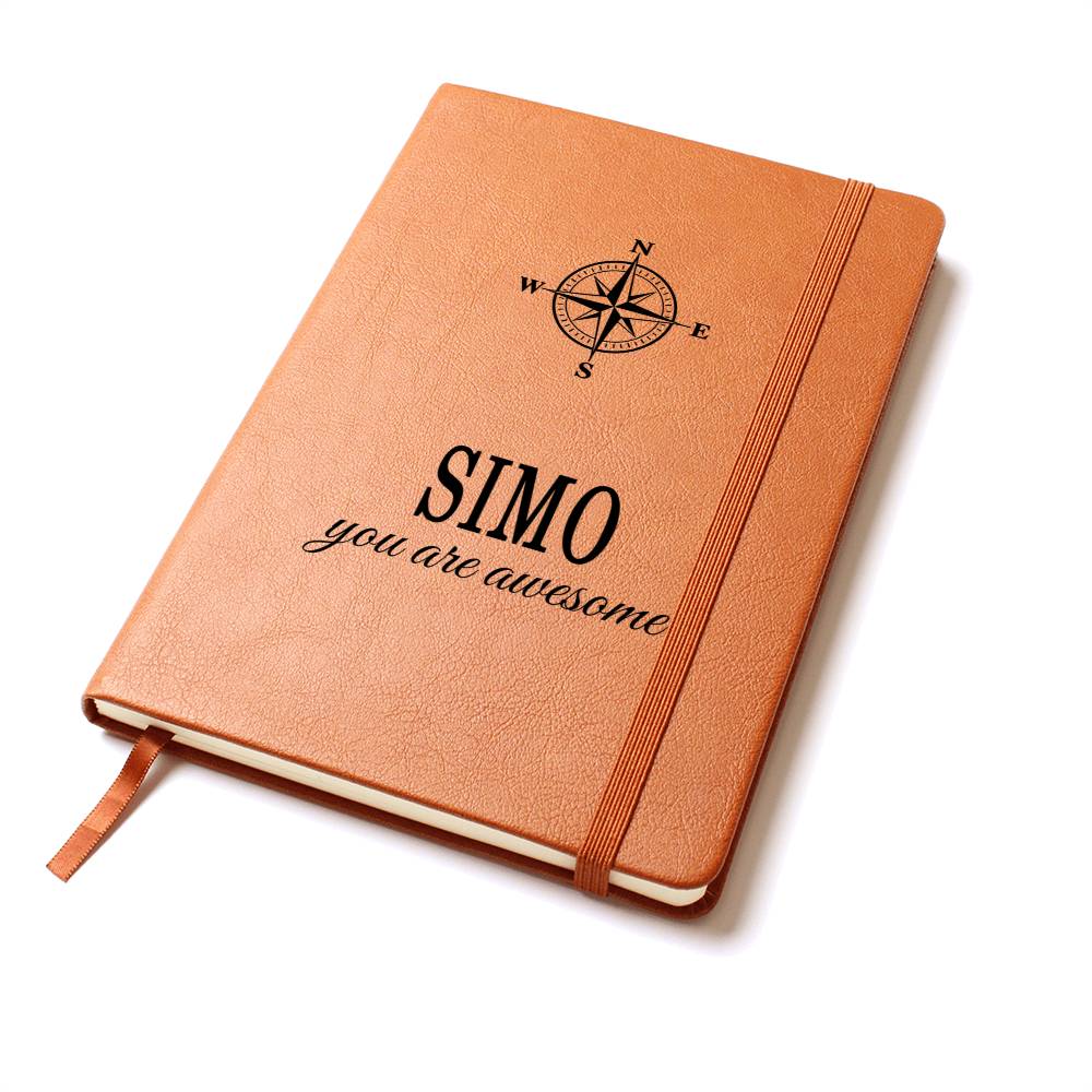 Simo Notebook - Personalized Leather Journal for Him
