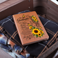 To My Granddaughter Sunflower Journal - Inspirational Notebook for Granddaughter - Sentimental Keepsake