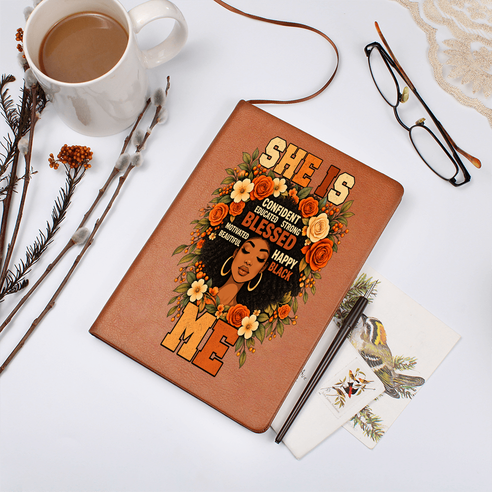 Black Women Affirmation Journal - She Is Blessed Notebook - African American Women Empowerment Gifts