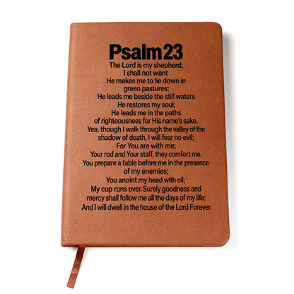 Psalm 23 Scripture Journal - The Lord Is My Shepherd Bible Verse Notebook - Christian Faith Gift