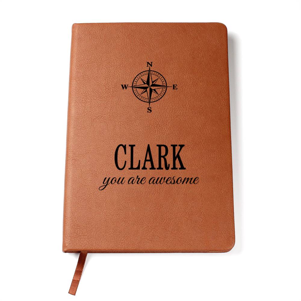 Clark Journal - Personalized Leather Journal Custom Name