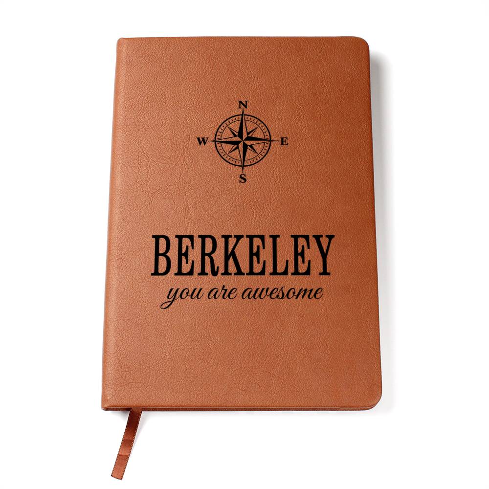 Berkeley Journal - Personalized Gifts for Men - Custom Name Leather Notebooks for Him