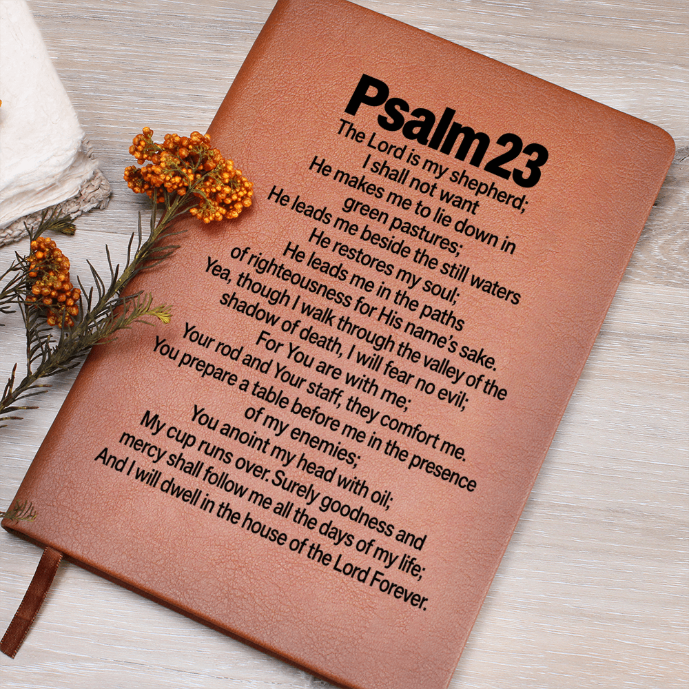 Psalm 23 Scripture Journal - The Lord Is My Shepherd Bible Verse Notebook - Christian Faith Gift