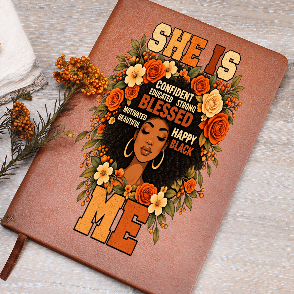 Black Women Affirmation Journal - She Is Blessed Notebook - African American Women Empowerment Gifts