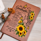 To My Granddaughter Sunflower Journal - Inspirational Notebook for Granddaughter - Sentimental Keepsake