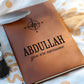Abdullah Journal - Personalized Gifts for Men - Custom Name Leather Notebooks for Him