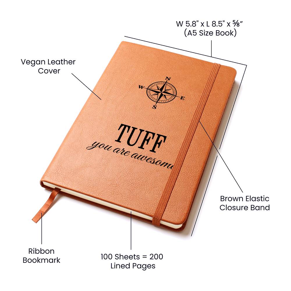 Tuff Notebook - Personalized Leather Journal Men