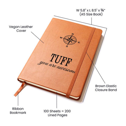 Tuff Notebook - Personalized Leather Journal Men