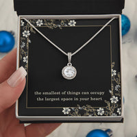 Load image into Gallery viewer, Expecting Mom Necklace – Mother’s Day or Christmas Gift for Mama to Be – Smallest Things Eternal Hope Pendant ShineOn Fulfillment
