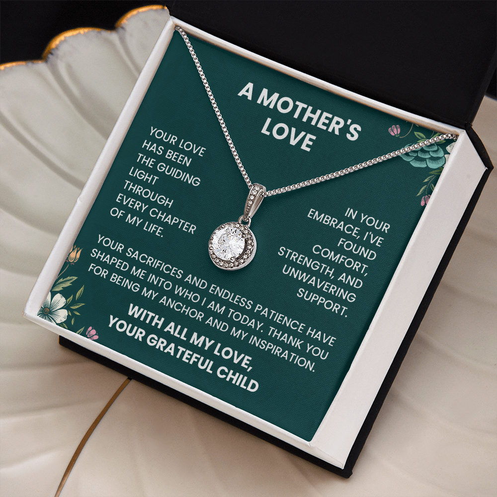 Thank You Mom Necklace – Gratitude Gift from Daughter or Son | Appreciation Jewelry for Mom - Thank You Mother's Day Gift - Thank You Gift for Mom