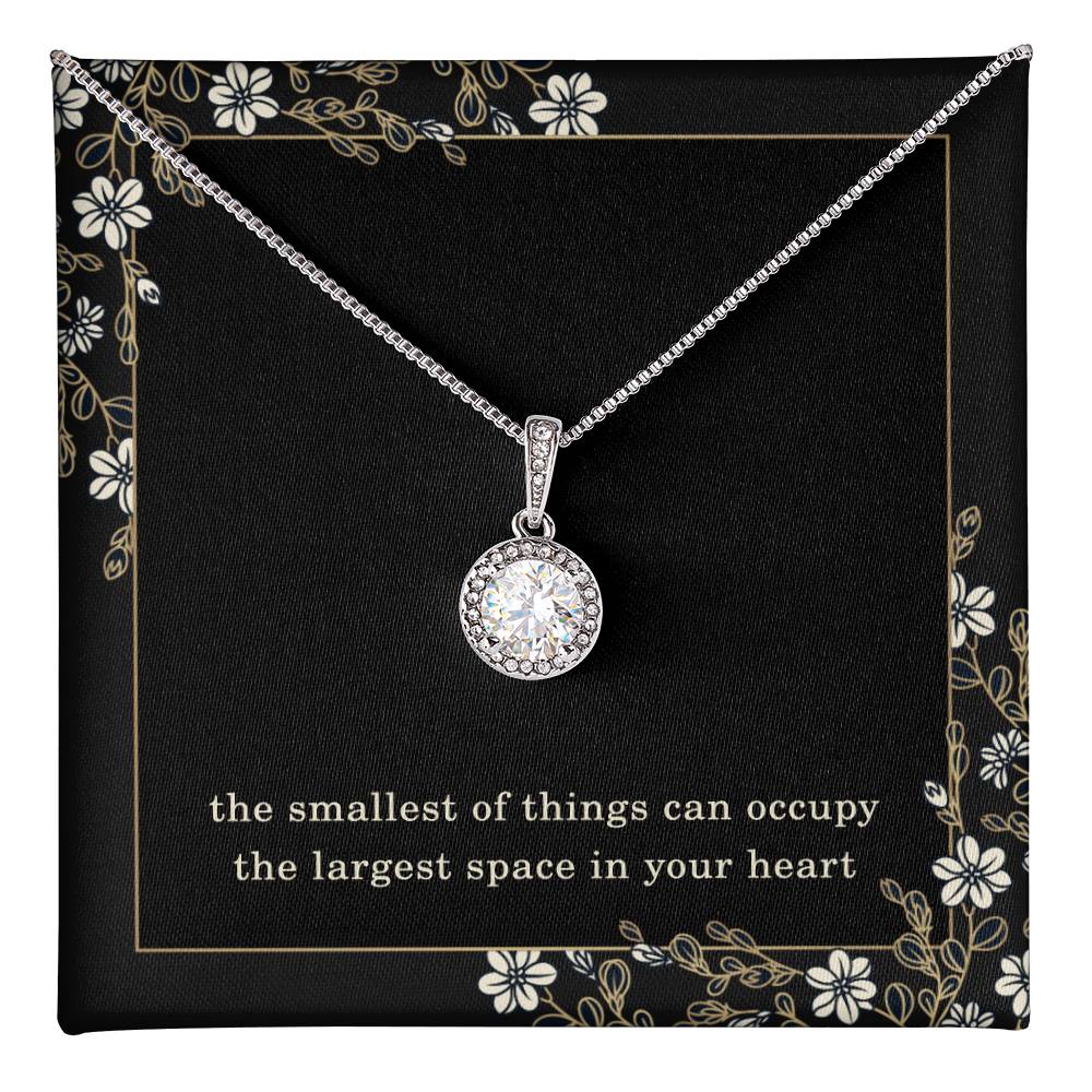 Expecting Mom Necklace – Mother’s Day or Christmas Gift for Mama to Be – Smallest Things Eternal Hope Pendant