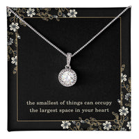 Load image into Gallery viewer, Expecting Mom Necklace – Mother’s Day or Christmas Gift for Mama to Be – Smallest Things Eternal Hope Pendant ShineOn Fulfillment
