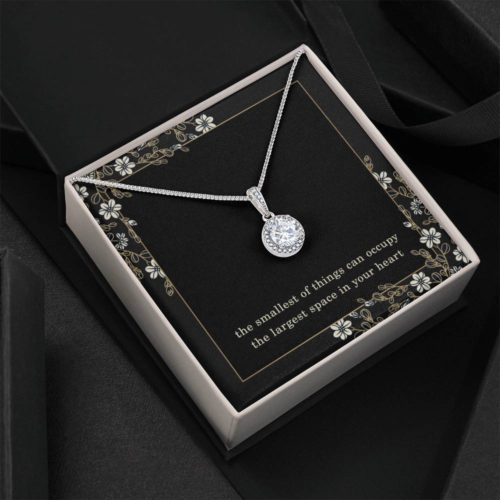 Expecting Mom Necklace – Mother’s Day or Christmas Gift for Mama to Be – Smallest Things Eternal Hope Pendant