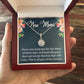 New Mom Necklace Gift, Eternal Hope Pendant Gift with Heartfelt Message Card, Baby Shower Push Present