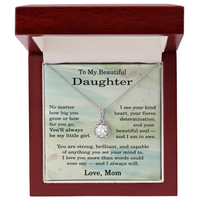 Load image into Gallery viewer, To My Beautiful Daughter Necklace from Mom - Daughter Gifts from Mom Unique
