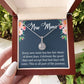 New Mom Necklace Gift, Eternal Hope Pendant Gift with Heartfelt Message Card, Baby Shower Push Present