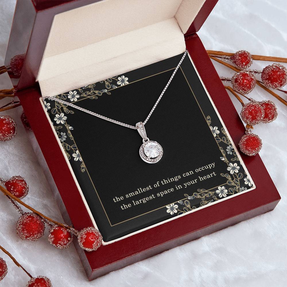 Expecting Mom Necklace – Mother’s Day or Christmas Gift for Mama to Be – Smallest Things Eternal Hope Pendant