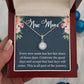 New Mom Necklace Gift, Eternal Hope Pendant Gift with Heartfelt Message Card, Baby Shower Push Present